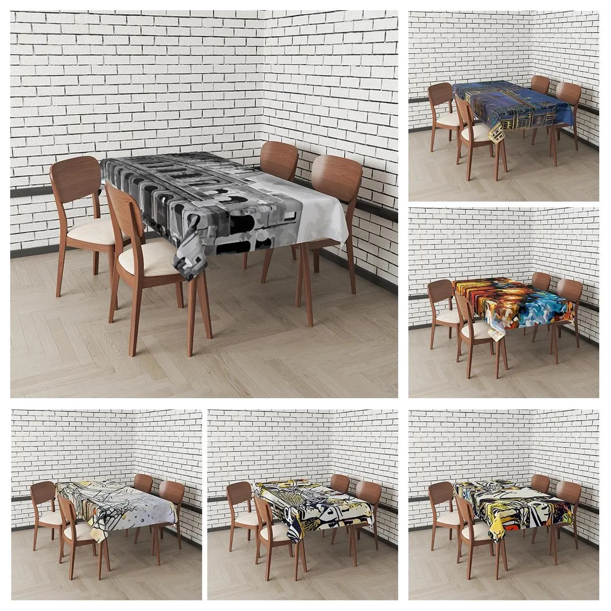 Home tablecloths for dining tables decoration and rectangular table accessories waterproof cloth Anti-stain tablecloth