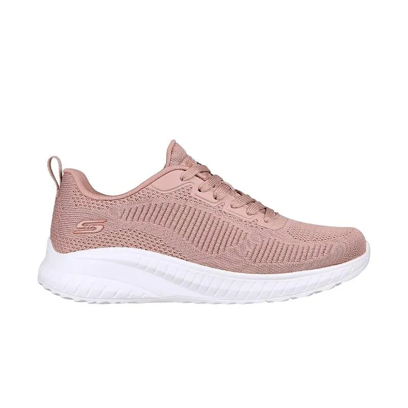 Zapatilla Skechers Casual Dama Bobs Squad Chaos Palo de Rosa