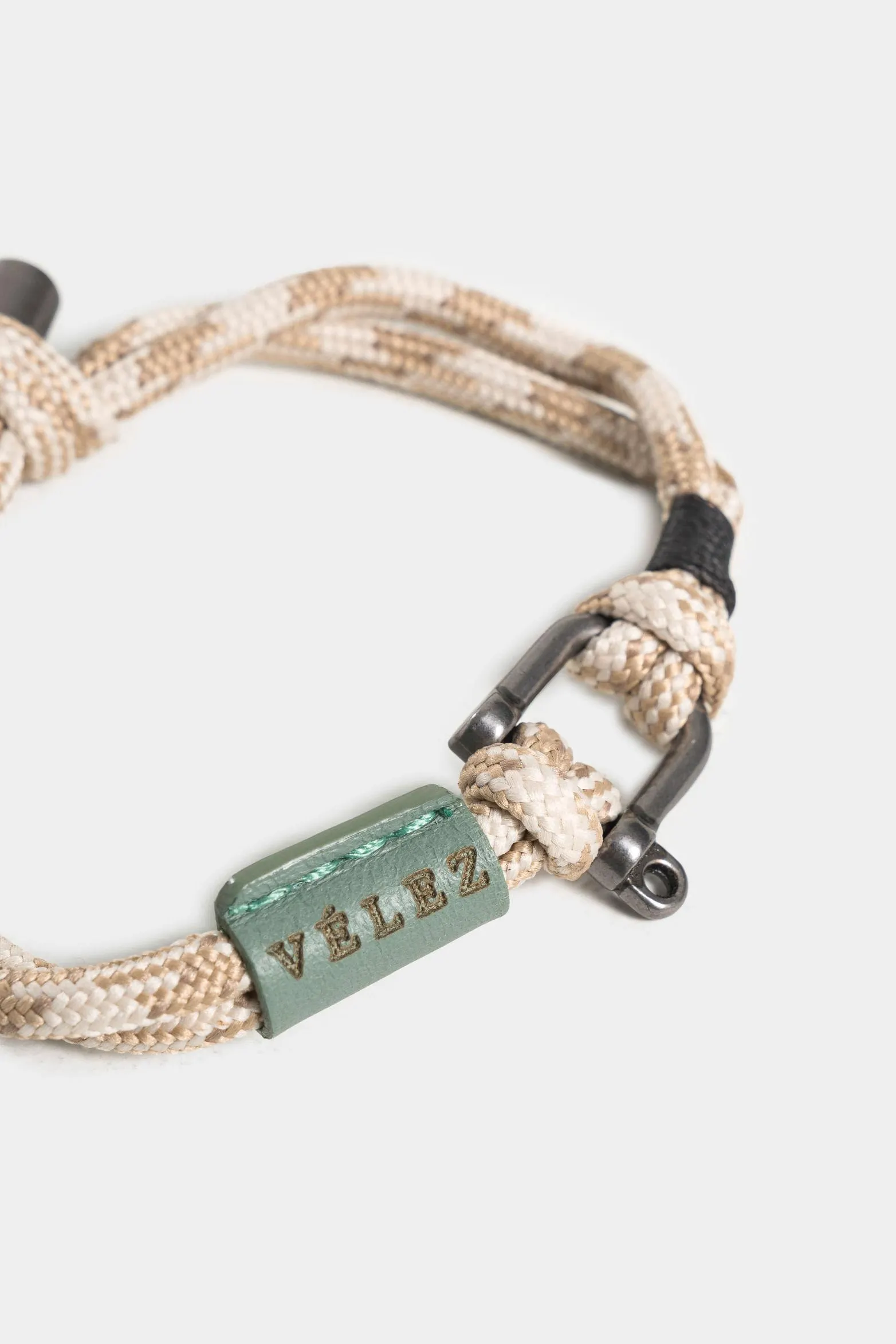 Manilla neu de algodón y cuero para hombre herraje decorativo