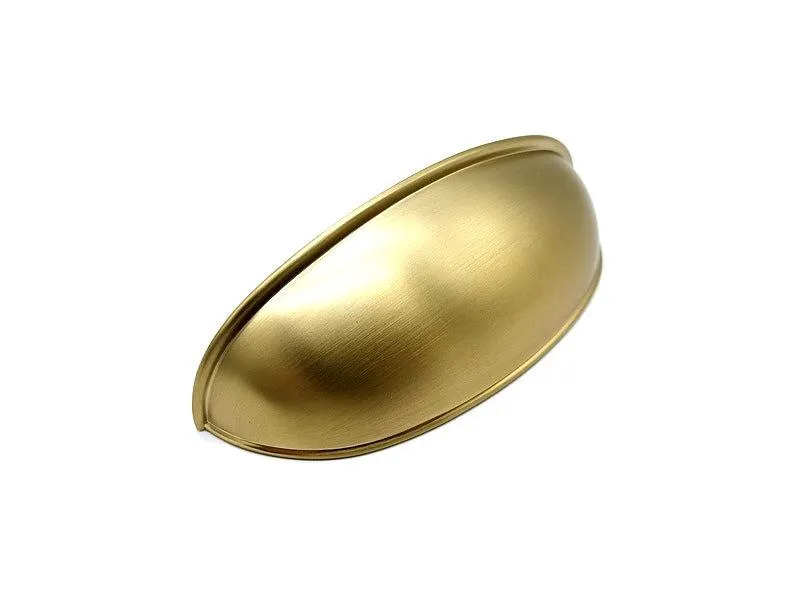 Botón zamak 973 latón cepillado cc 64 mm