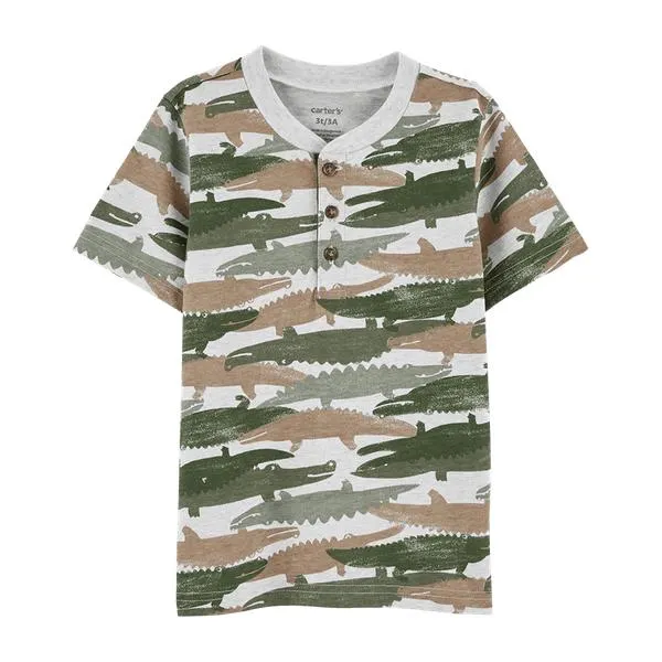 Camiseta Manga Corta Cocodrilos Infantil - Carter's