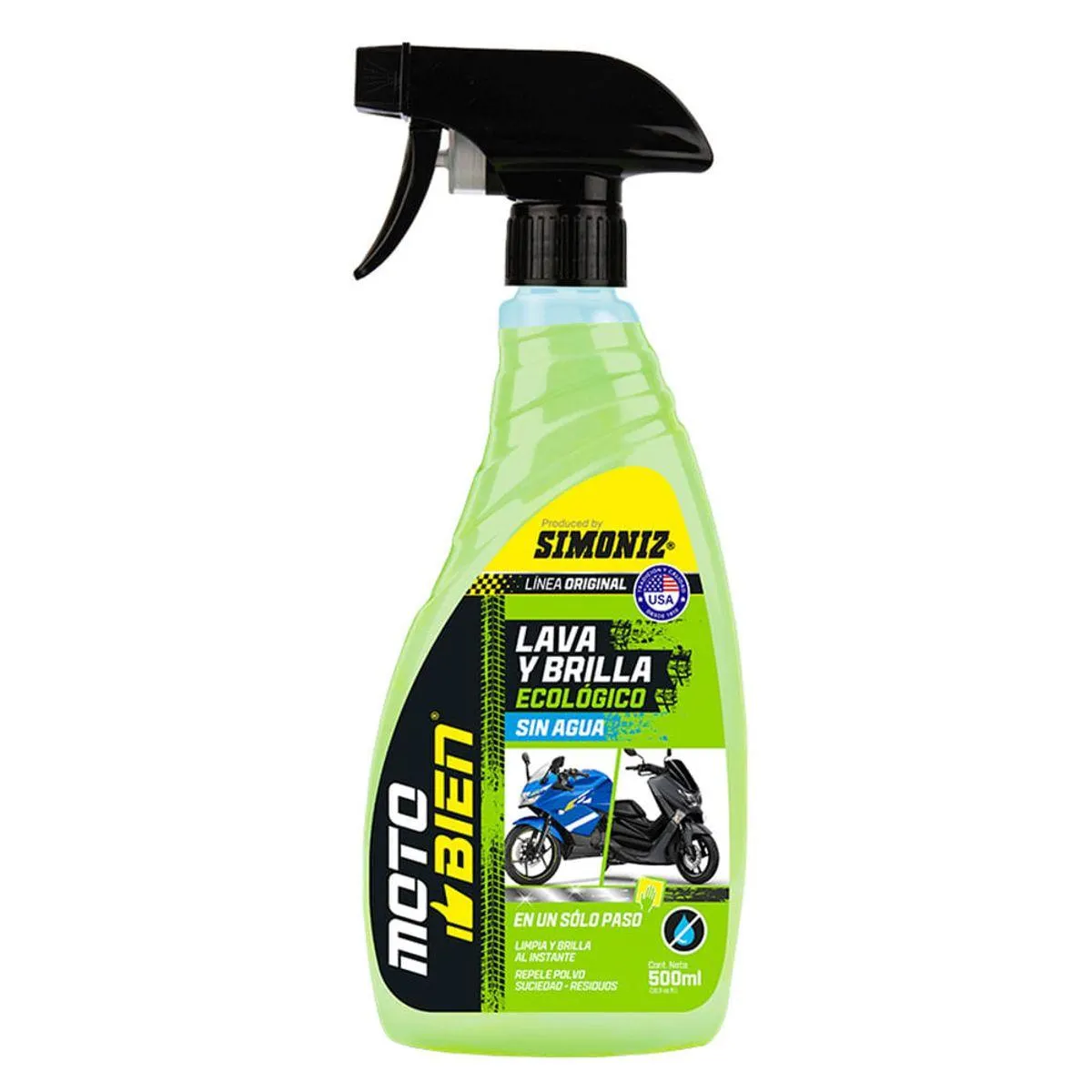 Lavado brillo ecológico sin agua 500 ml Simoniz