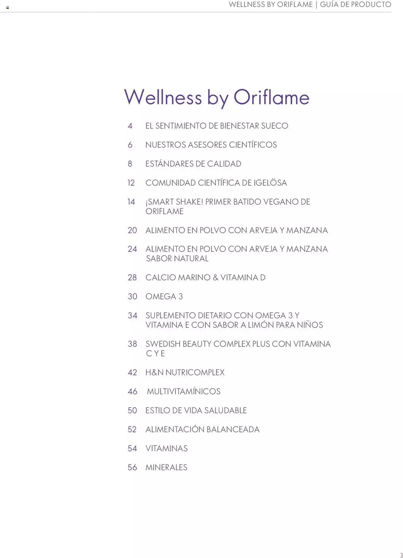 Catalogo de Oriflame - Guía de Producto Wellness 1 de junio al 31 de diciembre 2024 - Pag 3