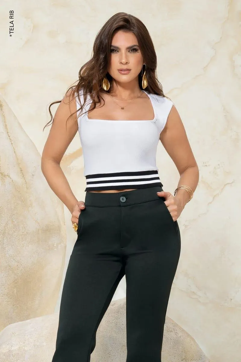 CAMISETA MANGA SISA Blanco