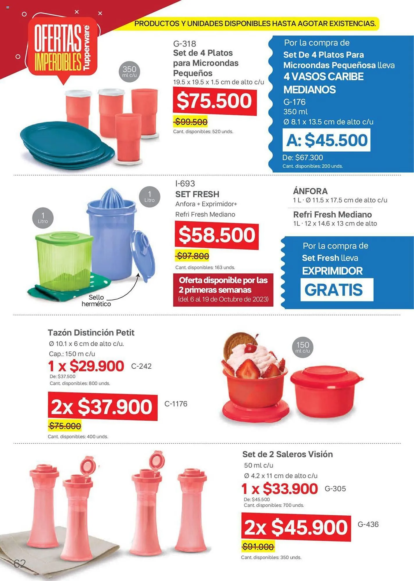 Catalogo de Catálogo Tupperware 6 de octubre al 2 de noviembre 2023 - Pag 62