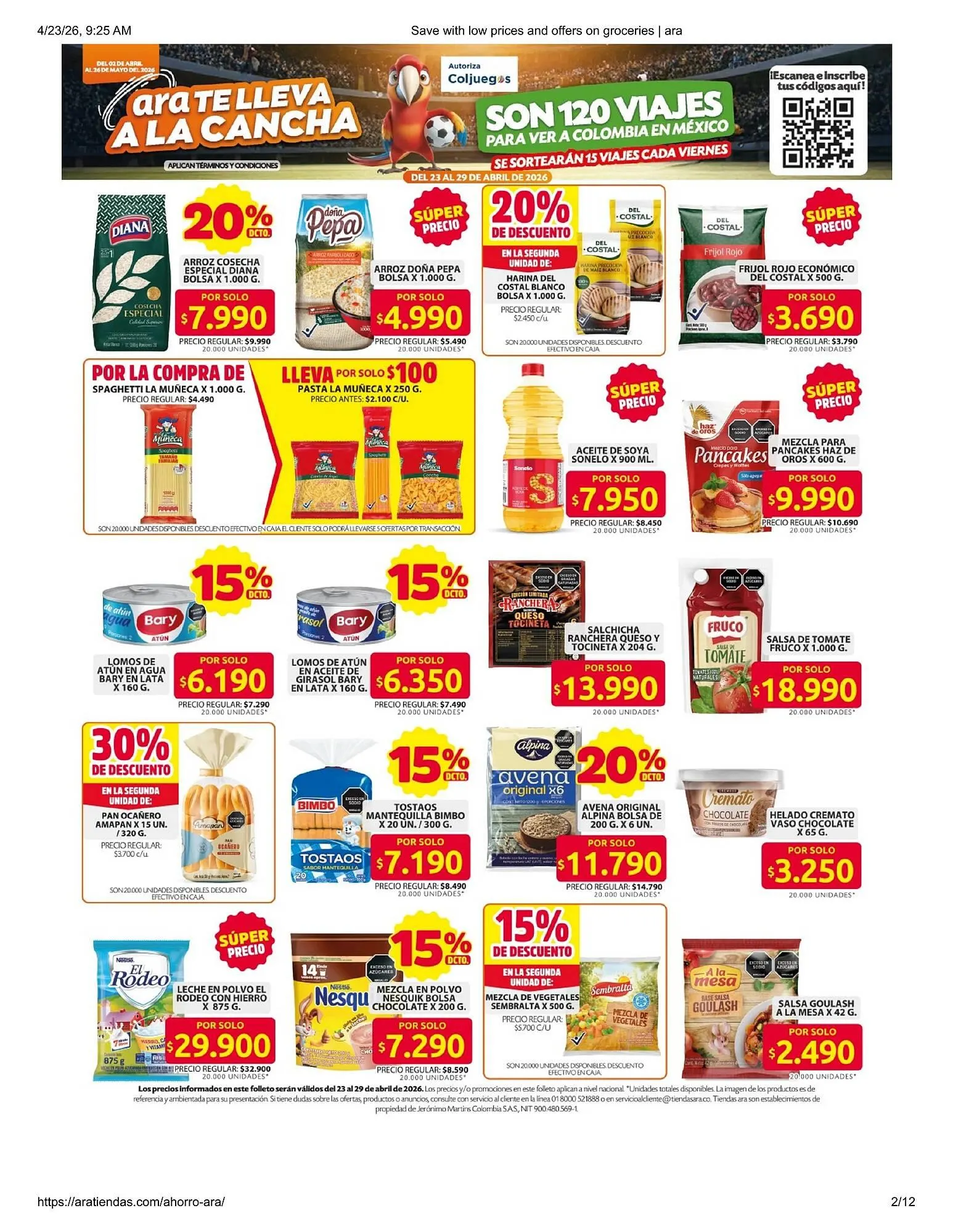 Catalogo de Catálogo Ara 23 de abril al 26 de mayo 2026 - Pag 2