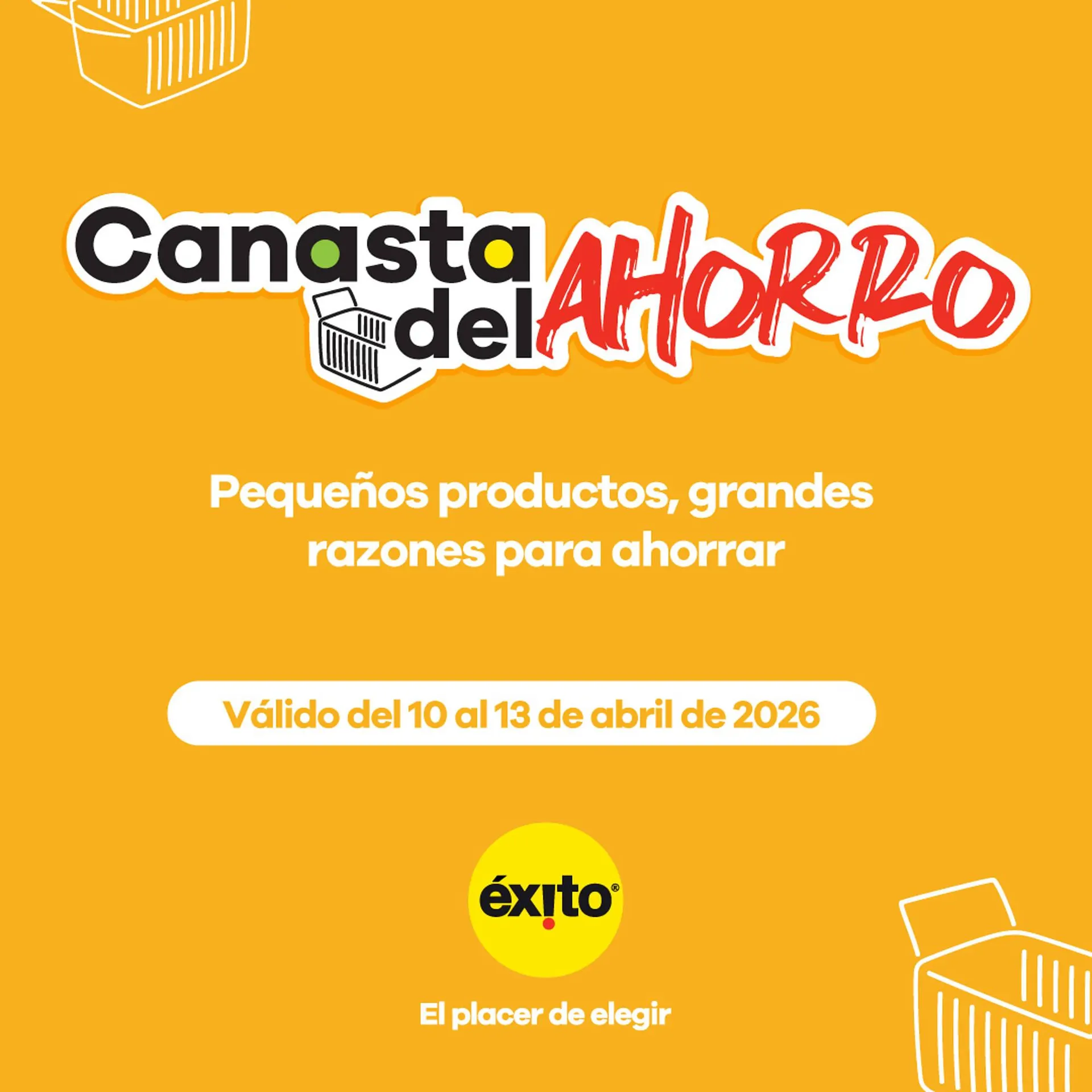 Catalogo de Catálogo Éxito 10 de abril al 13 de abril 2026 - Pag 1