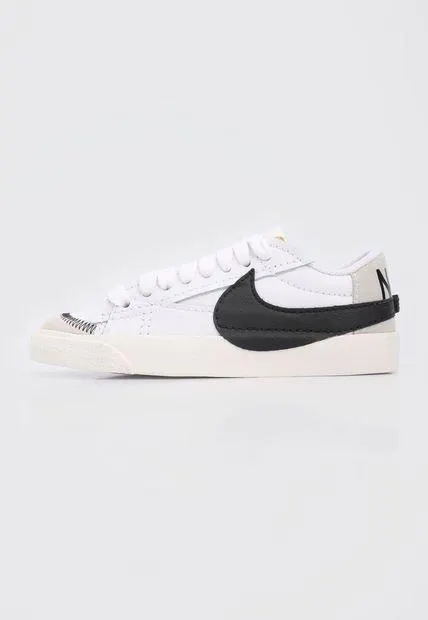 Tenis Lifestyle Blanco-Negro-Amarillo Neón Nike Blazer Low '77 Jumbo