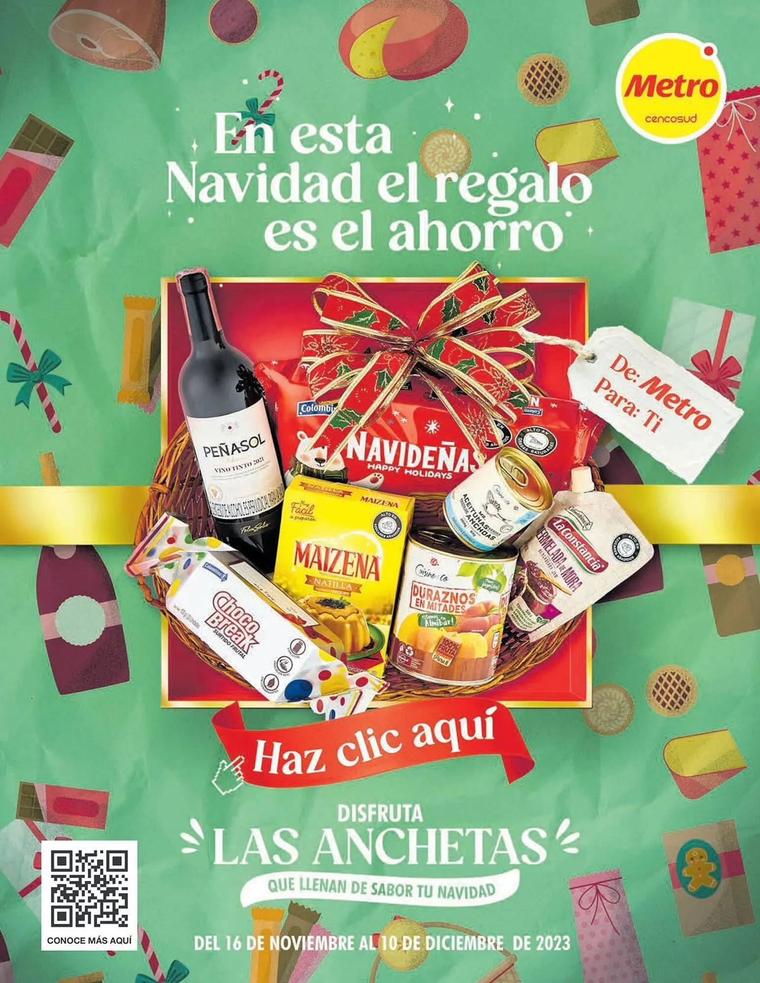 Catalogo de Catálogo Metro 16 de noviembre al 10 de diciembre 2023 - Pag 1