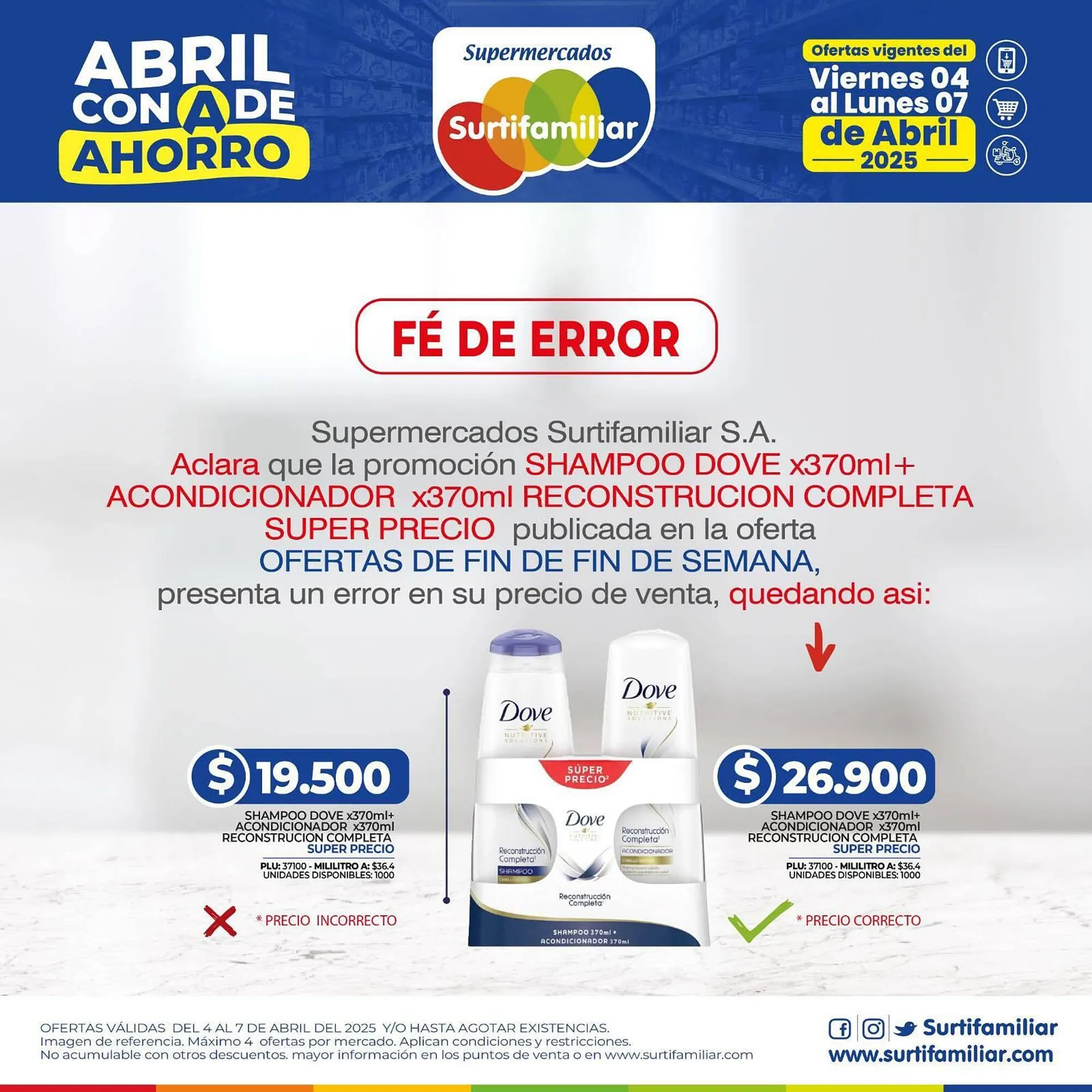 Catalogo de Catálogo Surtifamiliar 6 de abril al 7 de abril 2025 - Pag 1