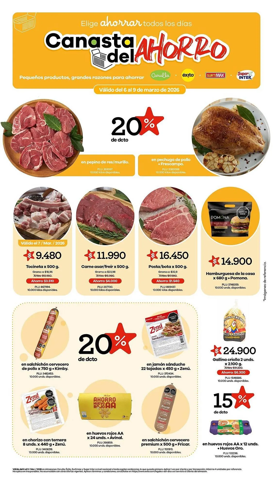 Catalogo de Catálogo Carulla 6 de marzo al 9 de marzo 2026 - Pag 1