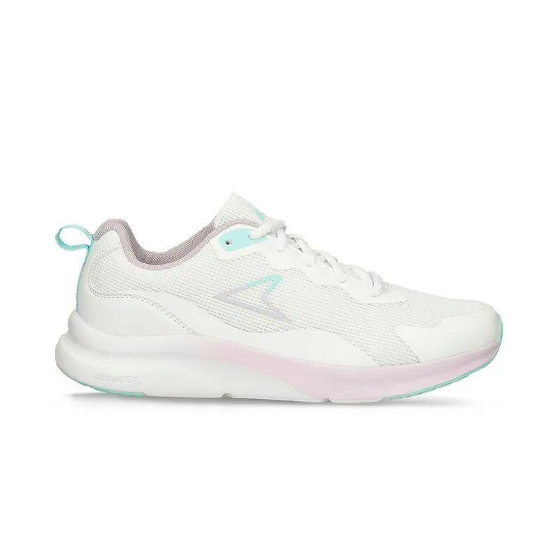 Tenis Deportivos Blanco-Lila Power Raider Xtra Mujer