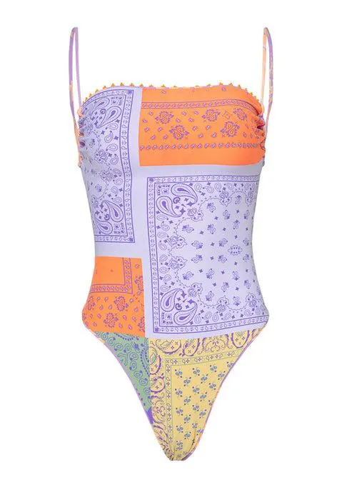 Lilac Ferns Brittany Classic One Piece