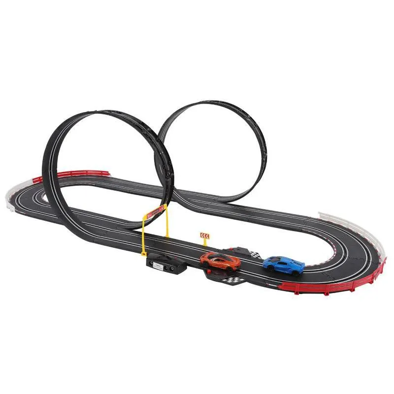 Pista de Carro Slot 1:43 a control remoto, incluye 2 carros