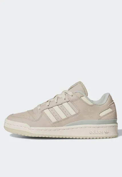 Tenis Lifestyle Beige-Marfil-Gris adidas Originals Forum Low