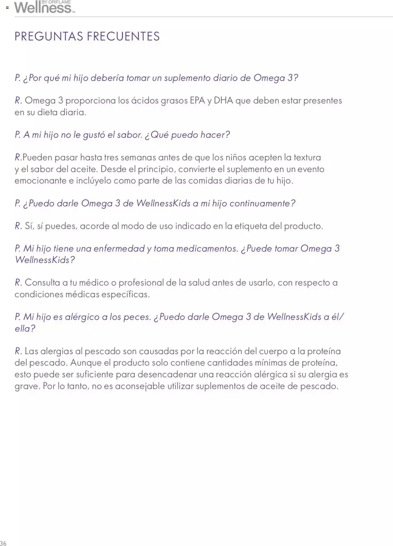Catalogo de Oriflame - Guía de Producto Wellness 1 de junio al 31 de diciembre 2024 - Pag 36