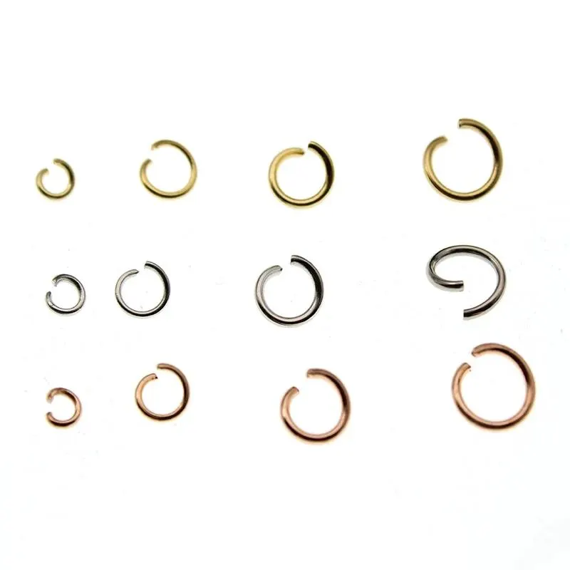 100pcs 3 4 5 6 7 mm Stainless Steel DIY Jewelry Findings Open Single Loops Jump Rings & Split Ring Connector for Jewelry Making