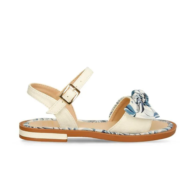 Sandalias Blanco-Azul Bubblegummers Reinita Niña