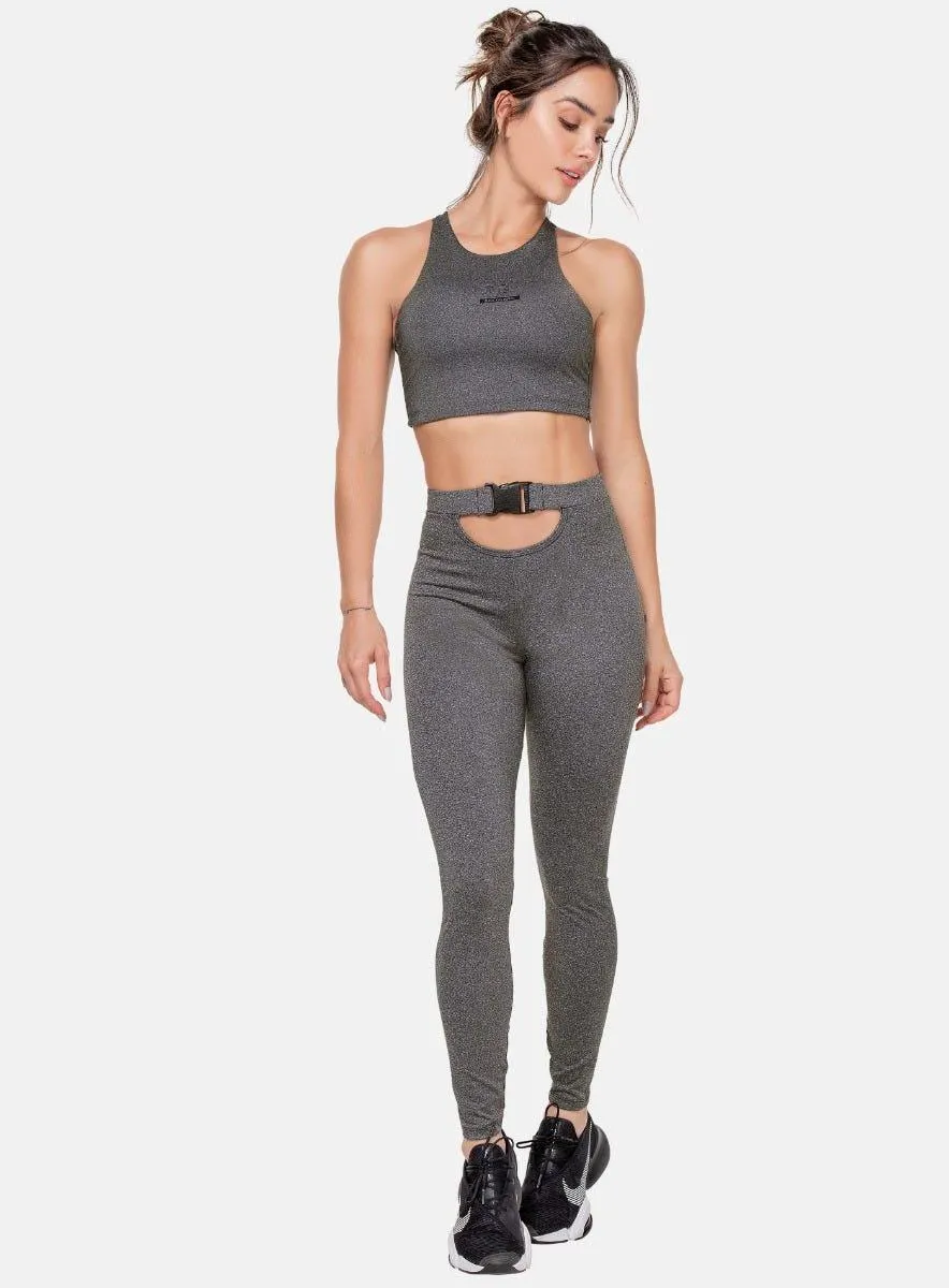 LEGGINS DEPORTIVO EN SUPLEX CON HEBILLA EN CINTURA