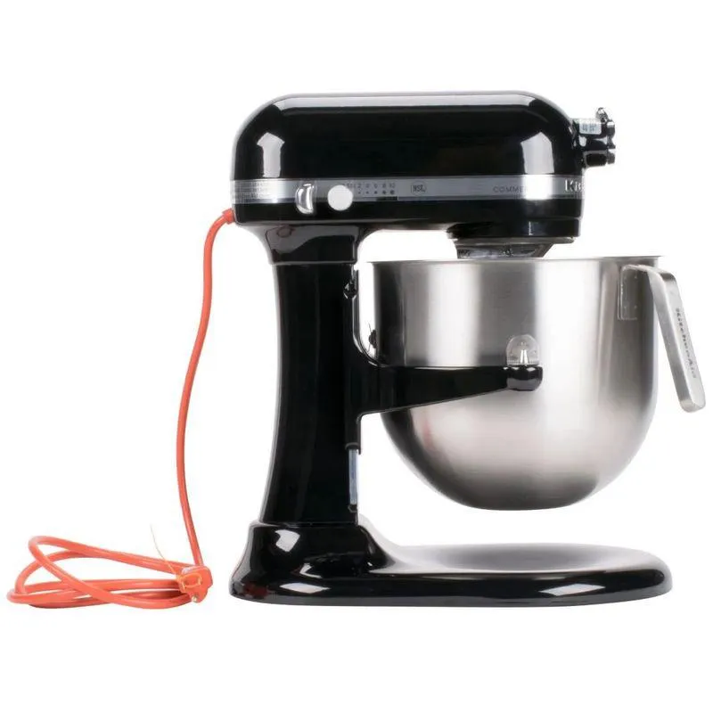 Batidora KitchenAid Comercial Negra Tazon En Acero 20 Tazas