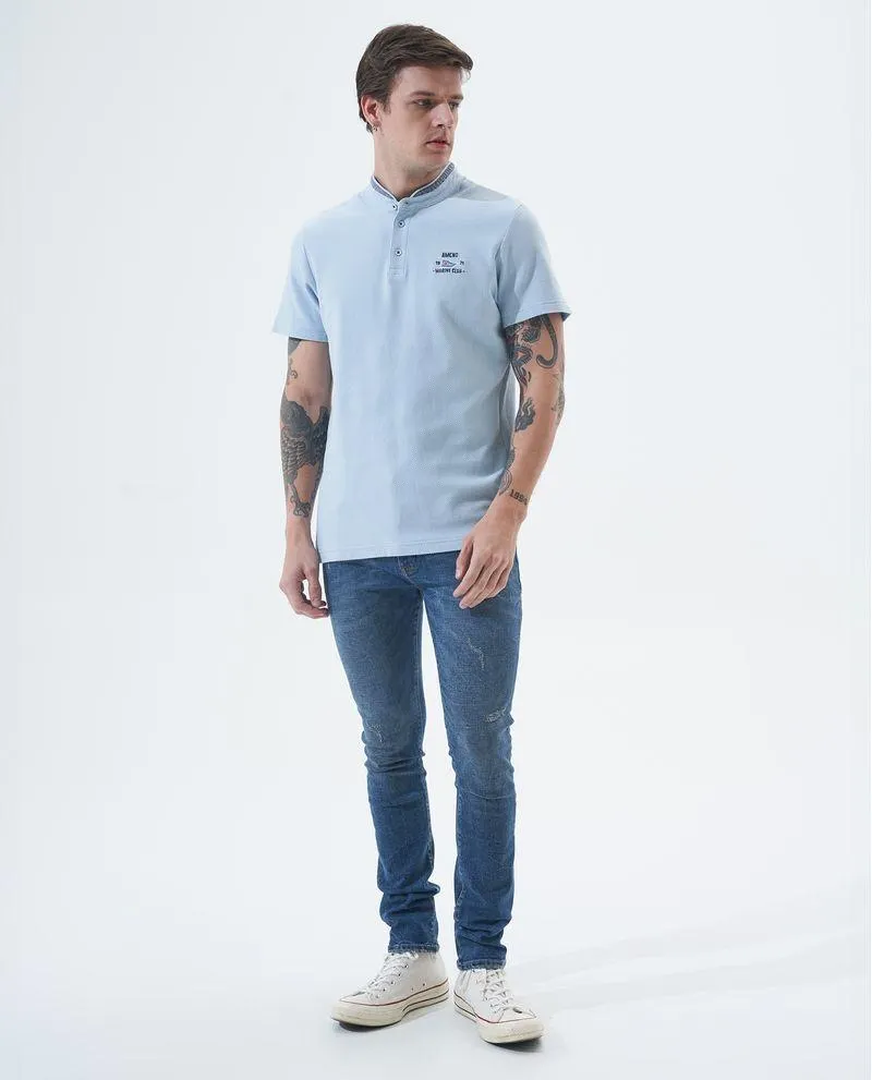 Polo cuello neru para hombre