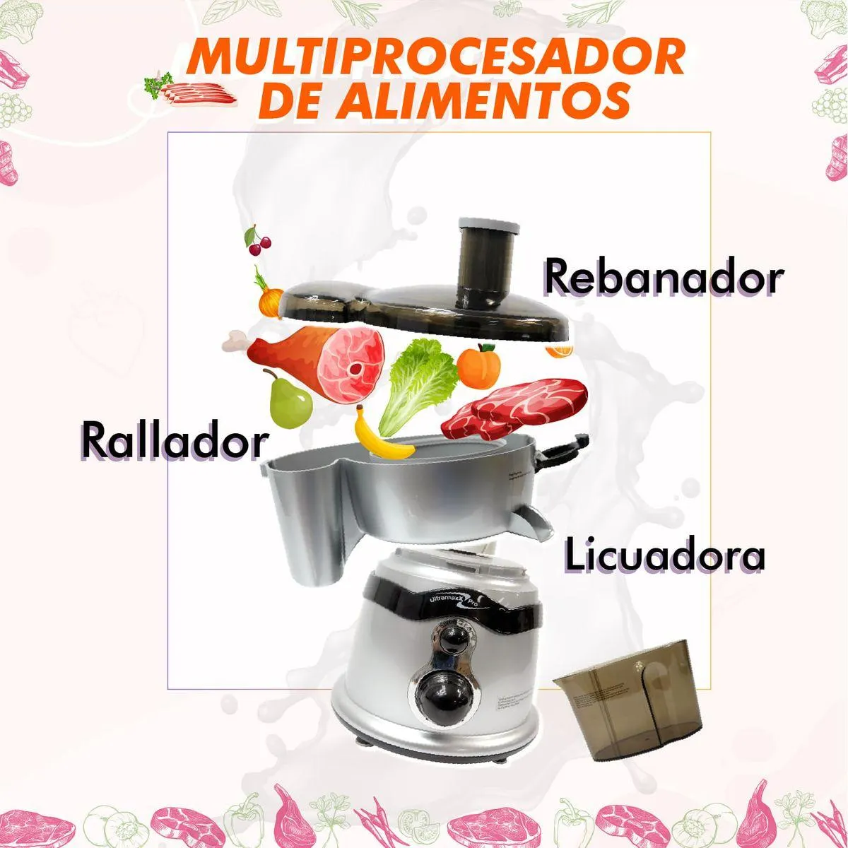 Multiprocesador de alimentos - Ultramaxx Pro