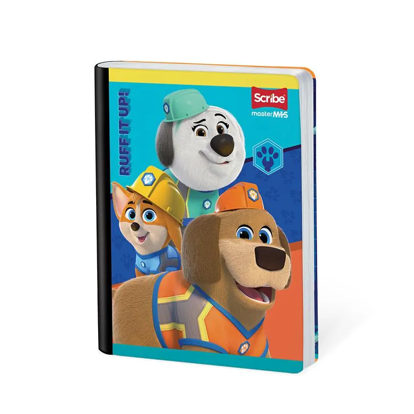 Cuaderno Cosido Pupstruction 50 Hojas Cuadros