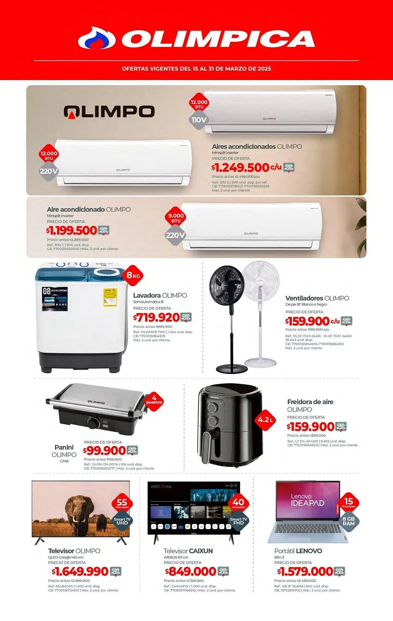 Catalogo de Catálogo Olímpica 13 de marzo al 31 de marzo 2025 - Pag 7