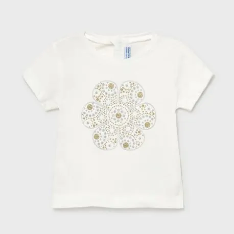 CAMISETA BASICA CRUDO NIÑA BABY MAYORAL REF 105