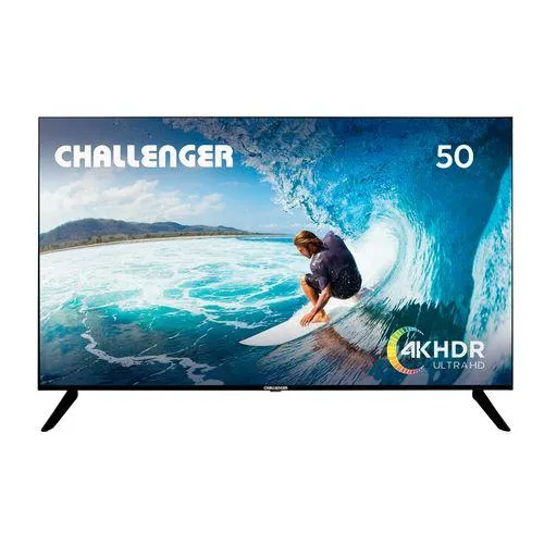 Televisor 50" LED 4K HDR Google TV con Wifi, Bluetooth, Chromecast y Control por voz. Incluye soporte de pared. - UHD 50TG82 BT GOOGLE TV T2