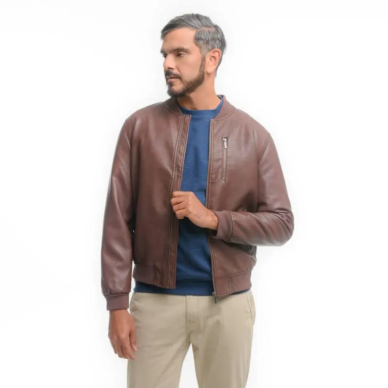 Chaqueta Efecto cuero Hombre Newboat