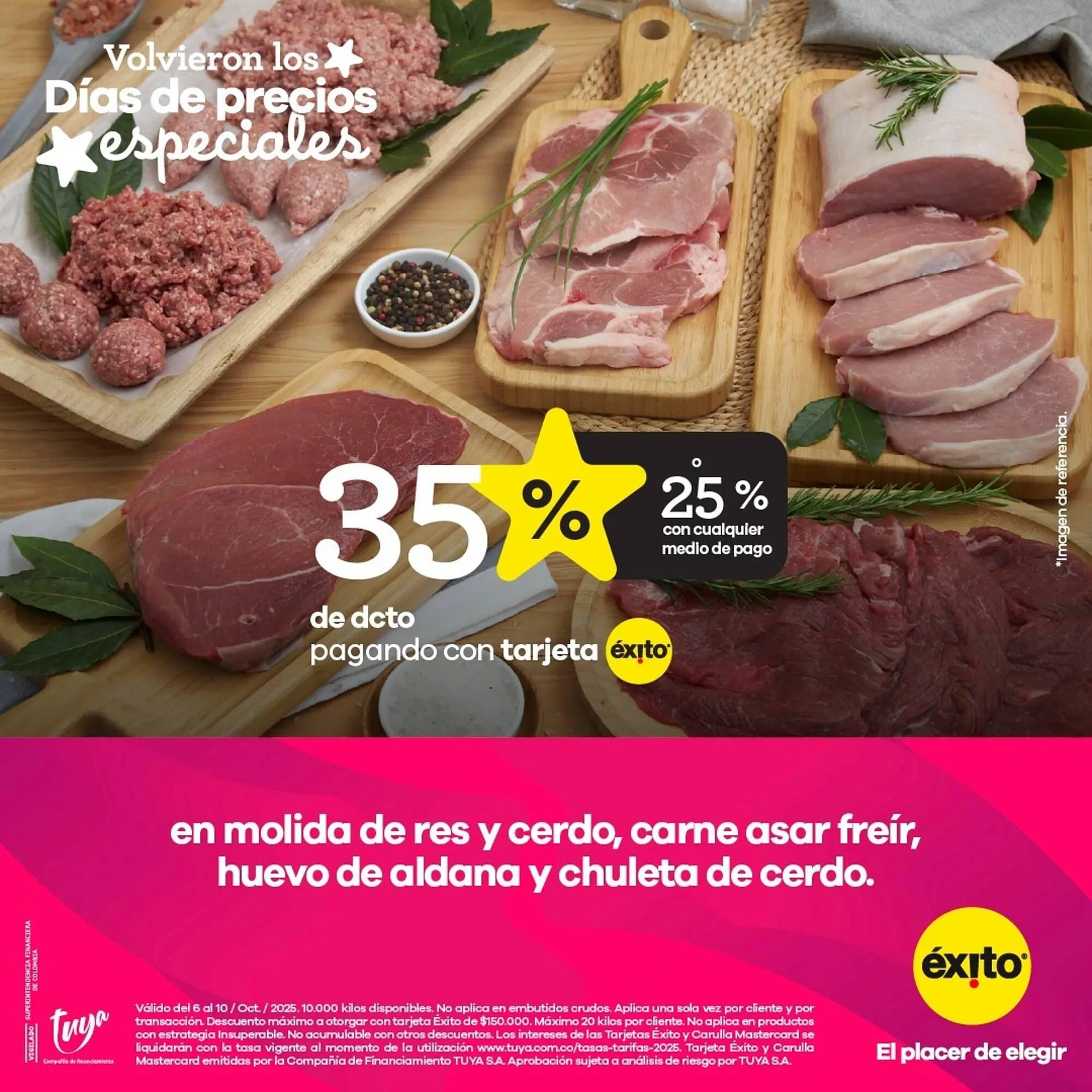 Catalogo de Catálogo Éxito 6 de octubre al 10 de octubre 2025 - Pag 1