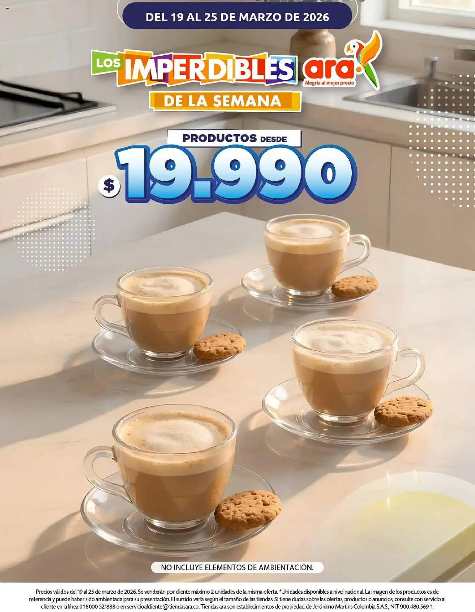 Catalogo de Catálogo Ara 19 de marzo al 26 de marzo 2026 - Pag 1