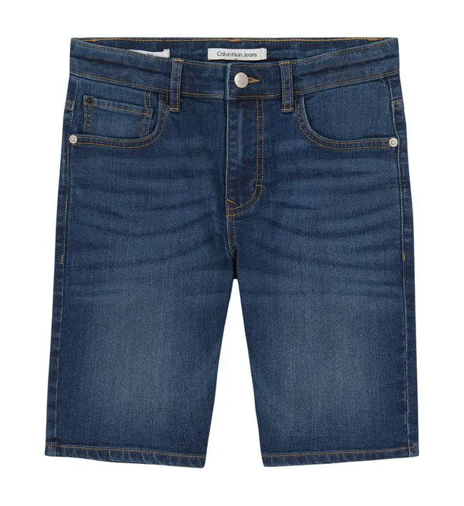 Pantalón A Media Pierna Azul Oscuro Para Niño