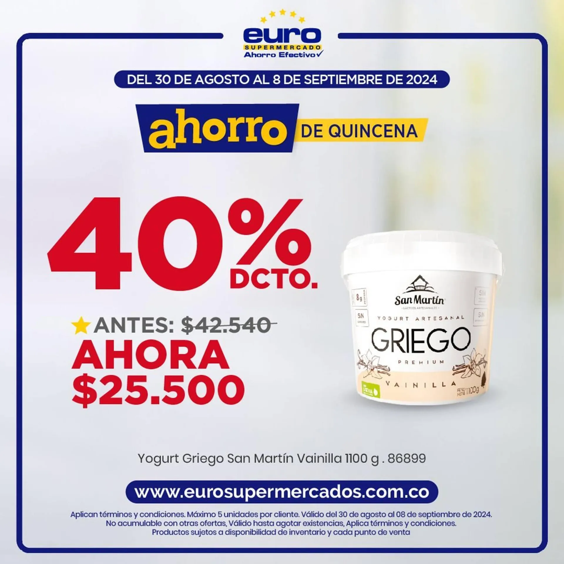 Catalogo de Catálogo Euro Supermercados 1 de septiembre al 15 de septiembre 2024 - Pag 2