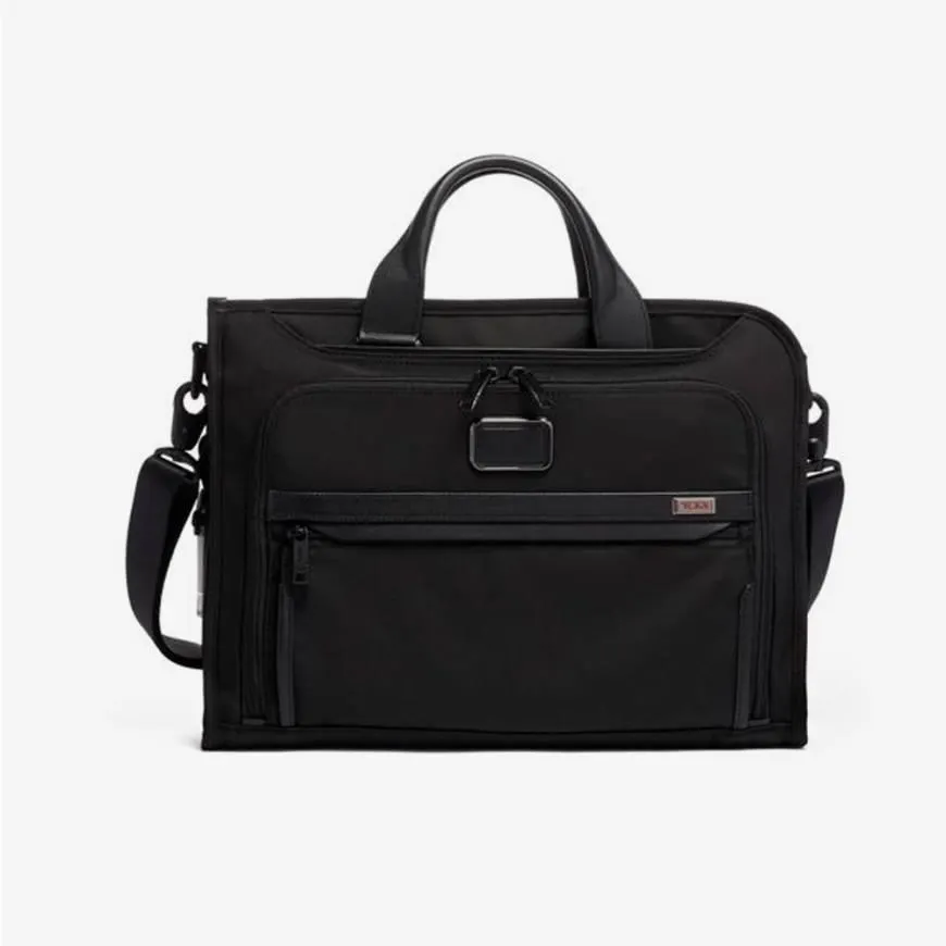 Briefcase Alpha Slim Deluxe Negro