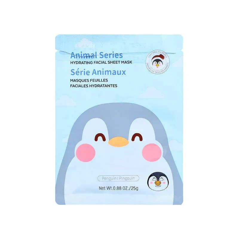 Mascarilla Facial Hidratante Animal Series de Pingüino