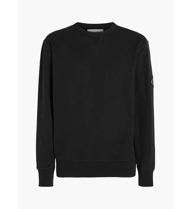 Saco Negro De Algodón Con Insignia