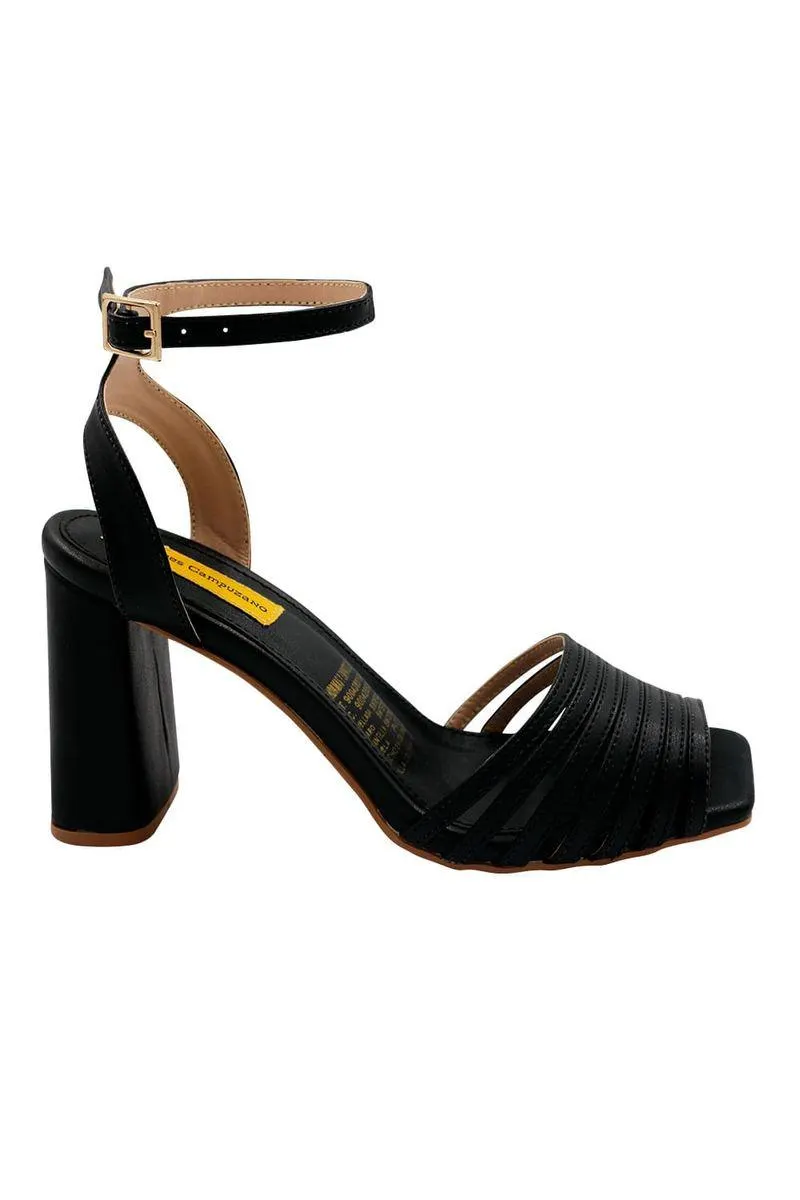 Sandalia Tacon Alto Negro para mujer Carly