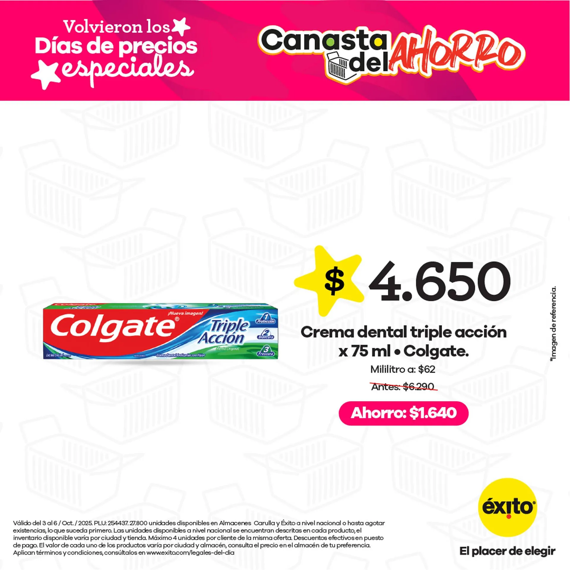 Catalogo de Catálogo Éxito 3 de octubre al 6 de octubre 2025 - Pag 4