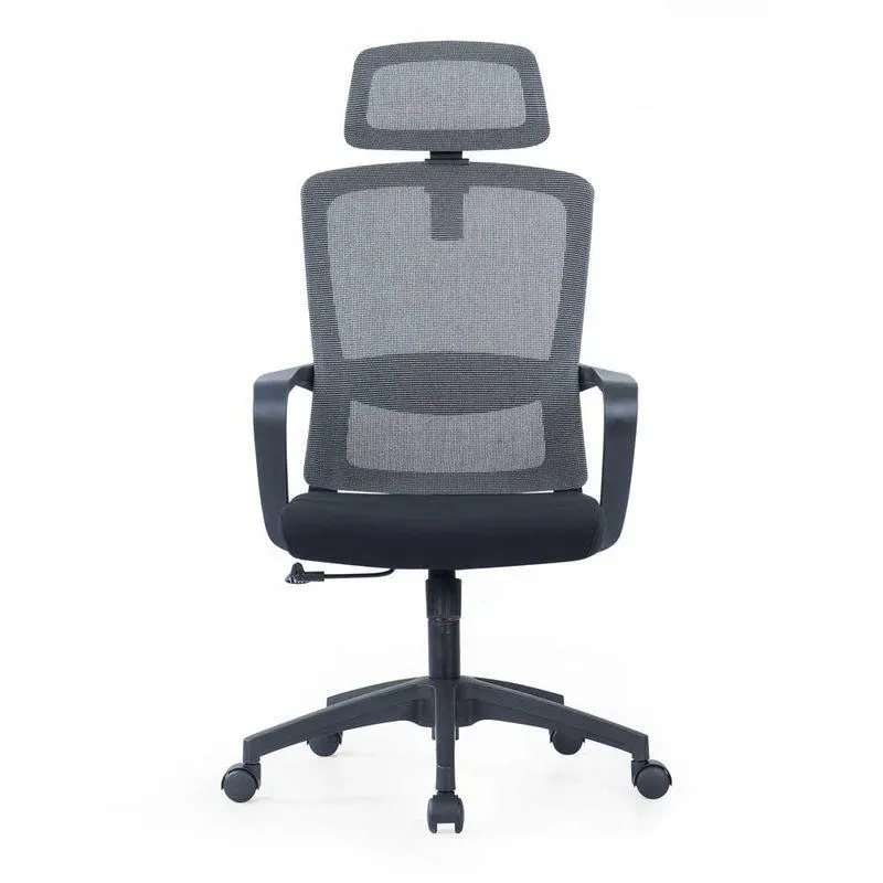 Silla Giratoria Danielle Negro/Gris