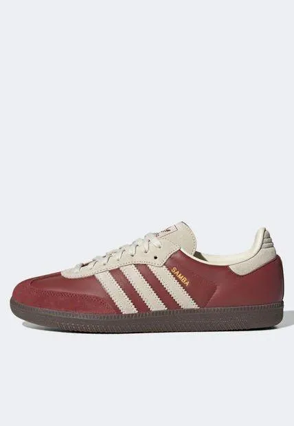 Tenis Lifestyle Borgoña-Beige adidas Originals Samba OG