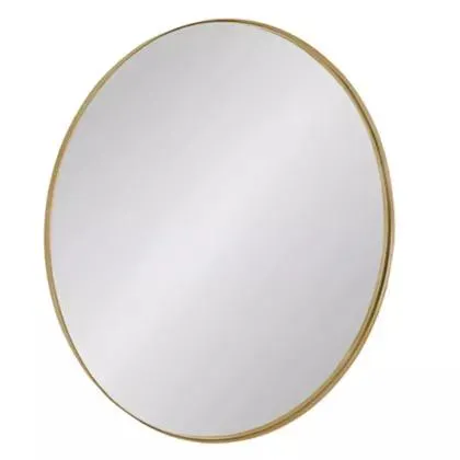 Espejo Decoratico Circular Dorado 80cm