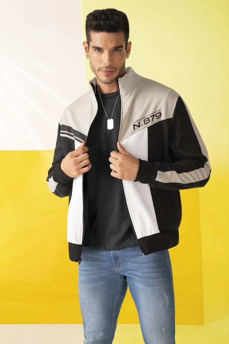 CHAQUETA MANGA LARGA BURDA PESADA Multicolor