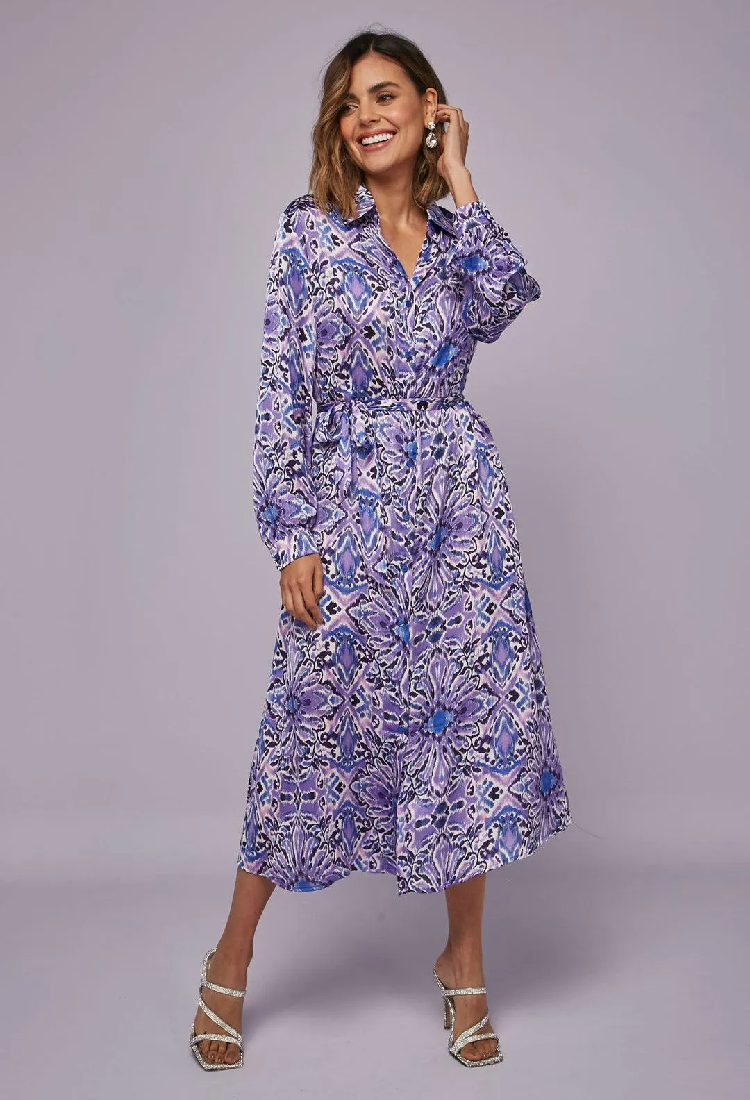 Vestido Midi Estampado Mujer- SALE