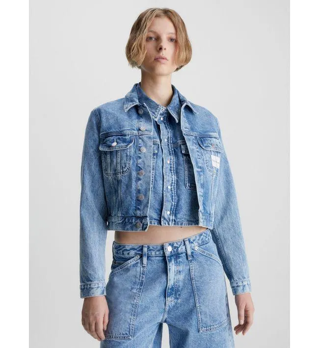 Chaqueta Jeans Azul Calvin Klein Mujer