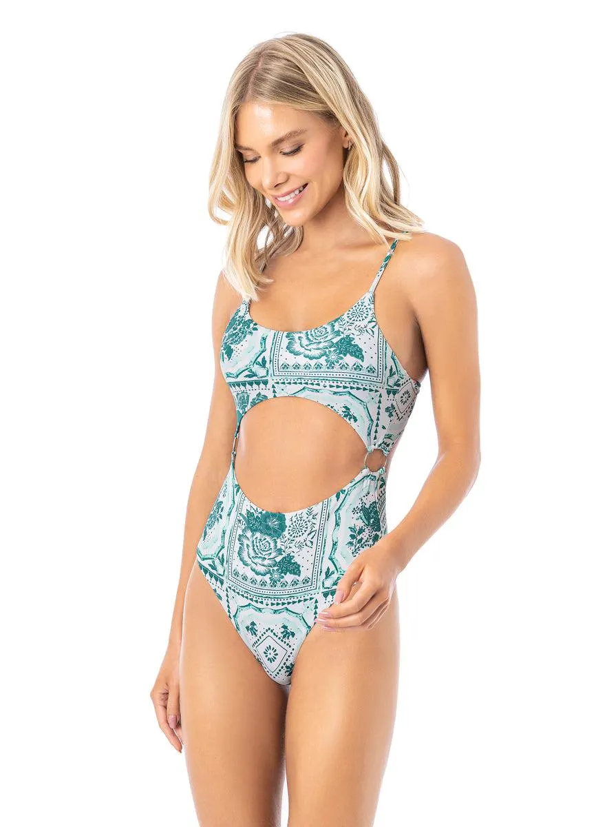 Morrocan Tiles Skylar Cut Out One Piece
