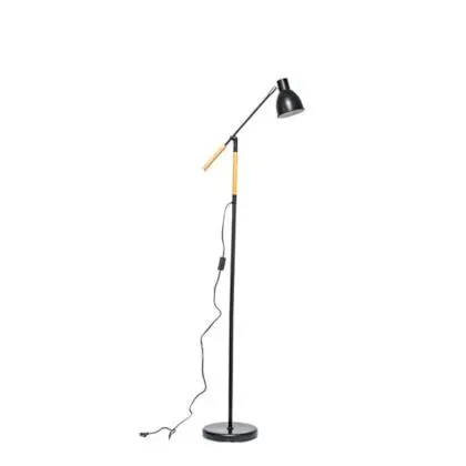 Lámpara De Pie Luxy 1 Luz E27 Negro