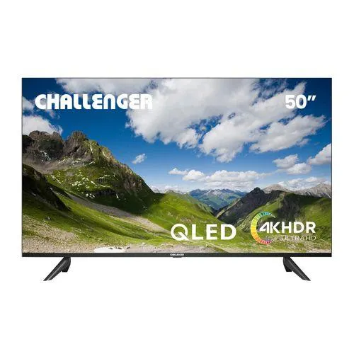 Televisor QLED 50" Google TV con Bluetooth, WIFI, Chromecast y Control por voz. Incluye soporte de pared - QLED 50KG190 BT GOOGLETV T2 TELEVISION