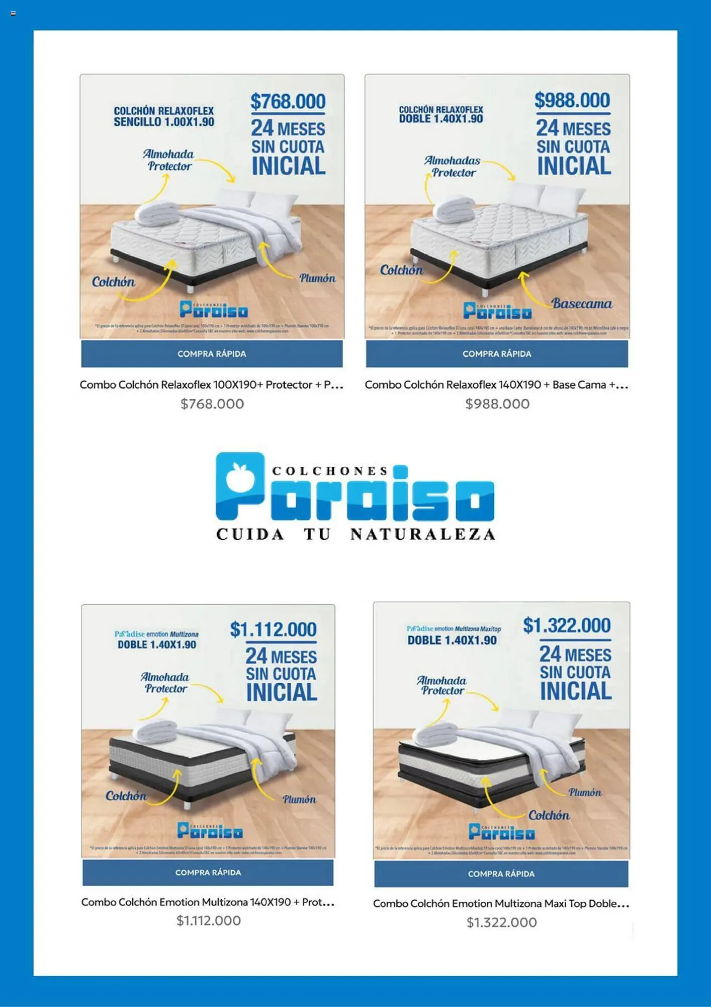 Catalogo de Catálogo Colchones Paraiso 24 de noviembre al 2 de diciembre 2023 - Pag 2